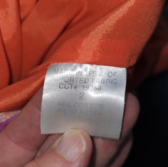 Harold's, Women's Size 2, Paisley Pink and Orange Halter Dress - Picture 11 of 11